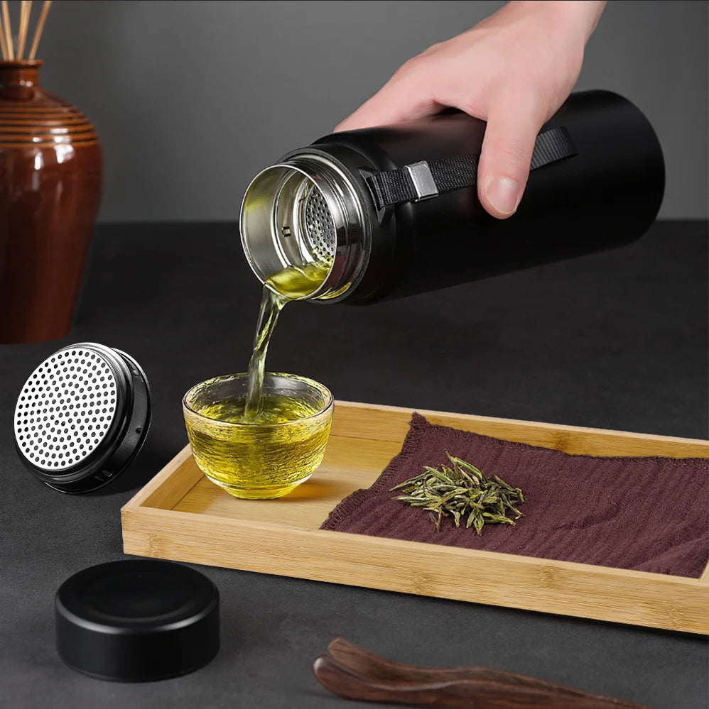 1L Stainless Steel Thermal Water Bottle – Vacuum Flask for Tea, Coffee & Water