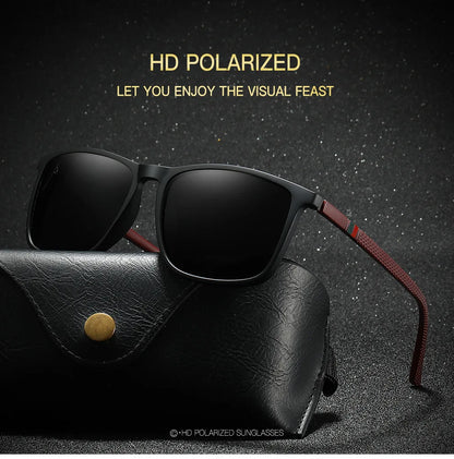 Men's Polarized Sports Sunglasses – UV400 Mirror Square Fishing Eyewear