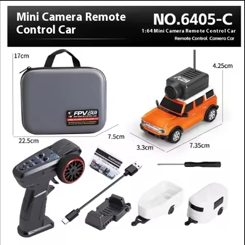 WLtoys 6401 Mini RC Car 1:64 with 720P FPV Camera | WiFi App Control | 2.4G Remote