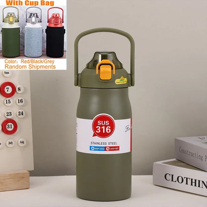 1500ML Stainless Steel Thermo Bottle – Large Capacity Portable Thermal Tumbler
