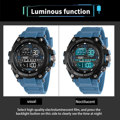 Top Luxury Electronic Watch for Man Outdoor Sport Watch Stopwatch Waterproof Calendar Digital Clock 24355 - BeeTrendyShop.COM