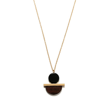 Circular & Square Multilayer Hip Hop Necklace – Long Chain Unisex Jewelry