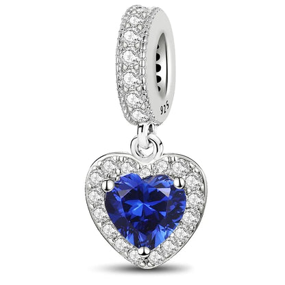 925 Sterling Silver Heart, Flower, Clover & Turtle Charm Bead – DIY Birthday Jewelry