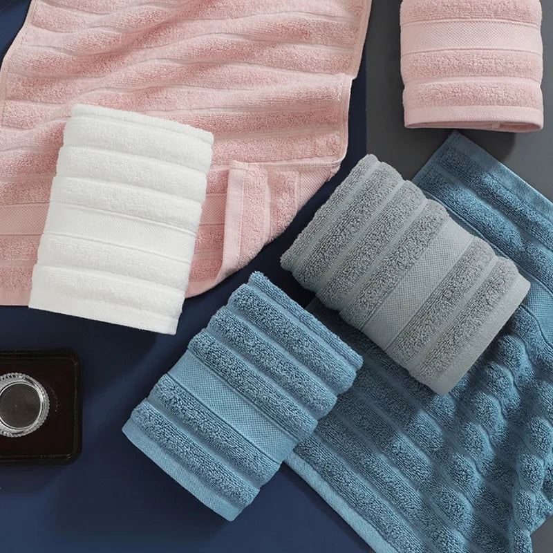 Kids Cotton Face Towel Set – Soft, Absorbent Square Hand Towels 35x35cm