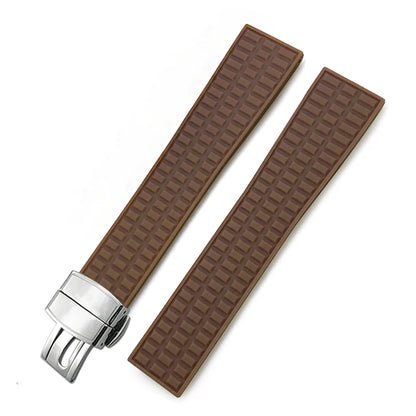 Natural Rubber Watch Strap for Patek Philippe Aquanaut 5067 5068 – 18mm 19mm Soft Silicone Women