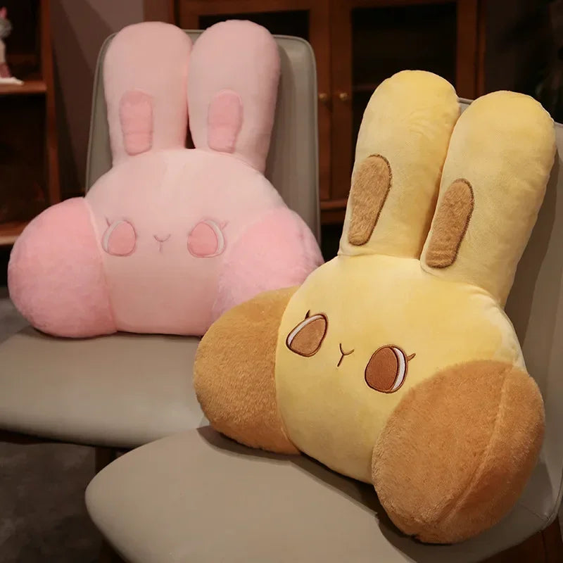 Cute Rabbit Large Backrest Bed Cushion – Soft Plush Sofa Reading & Waist Pillow | 50cm & 60cm