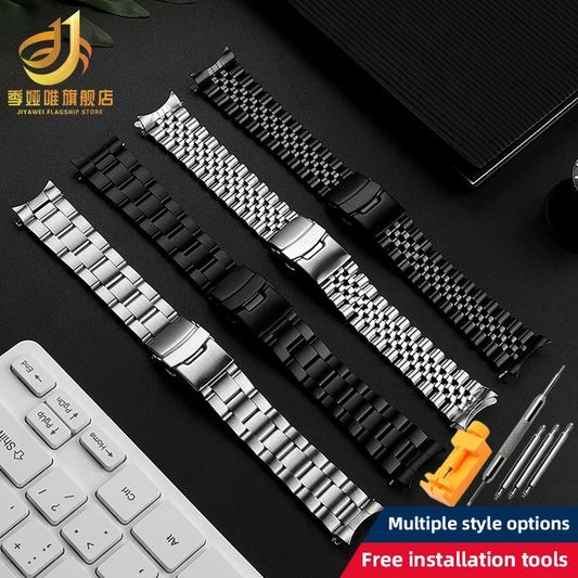 20mm 22mm For Casio MDV106-1A MDV-107 MTP-VD01 MDV-106D Strap Stainless Steel Wristband Metal Bracelet  Replacement Watchband