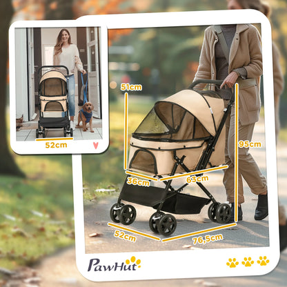 Pawhut Foldable All-Terrain Pet Stroller - BeeTrendyShop.COM