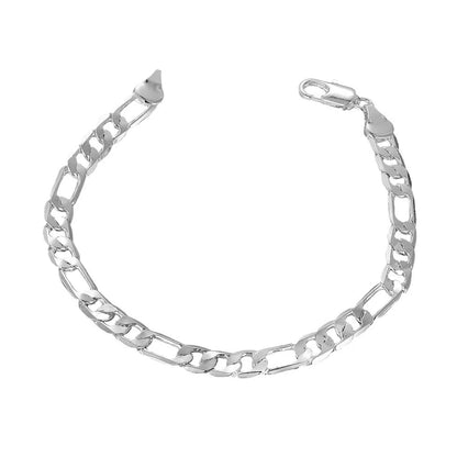 925 Sterling Silver 4mm Chain Necklace & Bracelet Set – Unisex Fine Jewelry