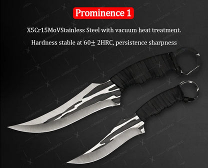 Handmade Forged Meat Cleaver & Boning Knife – Kitchen, Fishing & BBQ Knife with Cover