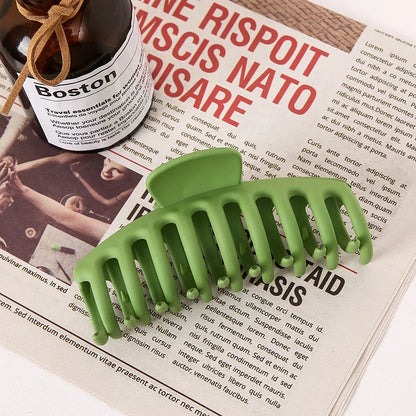 Large Geometric Hair Claw Clip Set – Cross Matte French Hairgrip for Women (1/2/4/6Pcs)