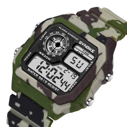 SYNOKE Multifunctional Digital Sport Watch Men Camouflage Waterproof Mens Wristwatches Fashion Retro Male Watches reloj hombre - BeeTrendyShop.COM