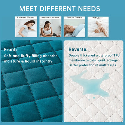 1pc 3D Air Fabric Thick Mattress Cover, 100% Waterproof Mattress Protector, Soft and Breathable Fitted Bed Sheet (No Pillowcase) - BeeTrendyShop.COM