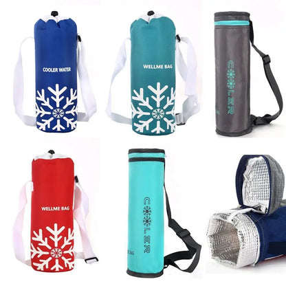 Oxford Insulated Water Bottle Cover – Waterproof Thermal Cup Sleeve with Strap