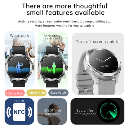 S4 Ultra Outdoor Sport Smartwatch – AMOLED HD, NFC, GPS, Heart Rate, Bluetooth Call
