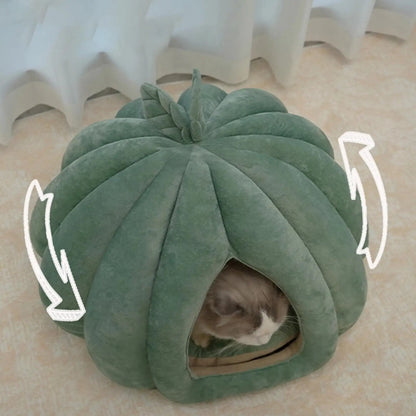 Cozy Winter Plush Pet Bed - Round Bed for Medium-Large Dogs & Cats - BeeTrendyShop.COM