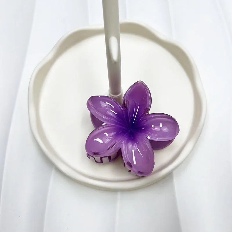 Large Flower Hair Claw Clip – Matte Sweet Barrette for Women & Girls
