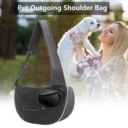 Adjustable Pet Sling Carrier – Breathable Shoulder Bag for Cats & Small Dogs
