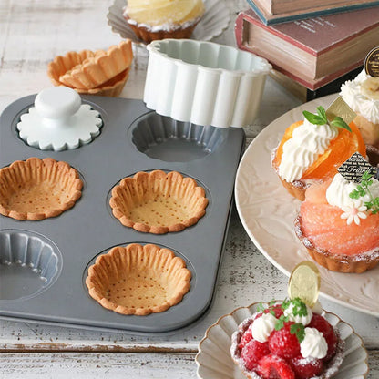 Carbon Steel Flower Lace Mini Cupcake & Cookie Mold – DIY Pastry Baking Tool