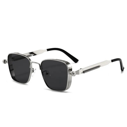 Shatar Polarized Metal Sunglasses – High-End UV400 Punk Fashion for Men