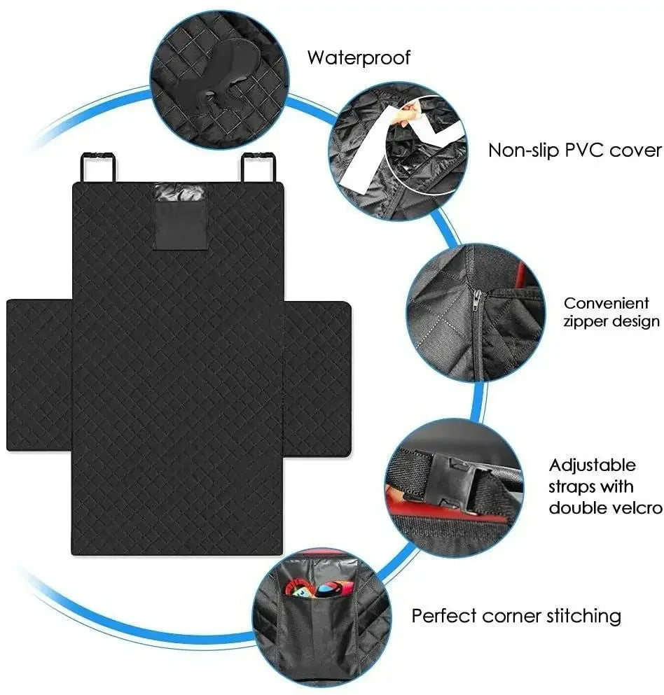 Waterproof Dog Car Seat Cover for SUV – Wear-Resistant, Non-Slip & Easy to Install