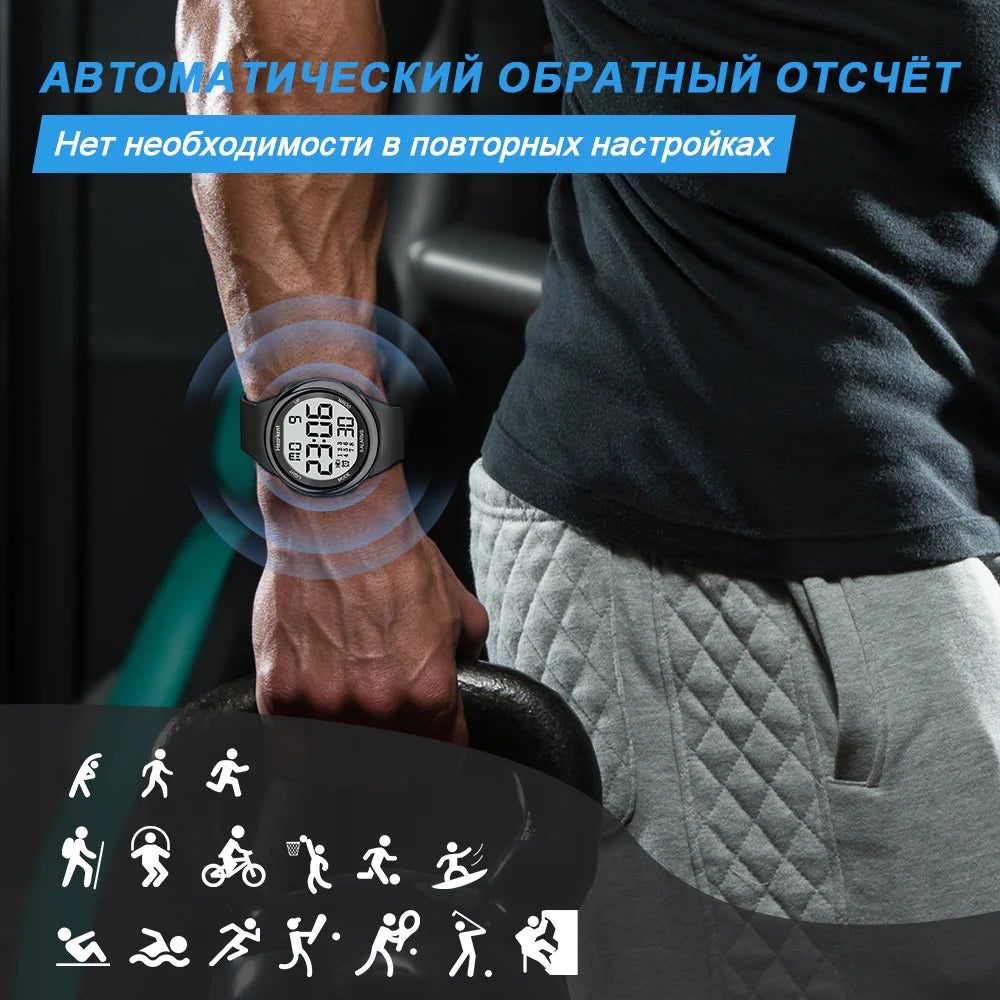 Hearkent Vibration Alarm Watch – Waterproof, Chronograph, Countdown, for Elderly & Hearing Impaired
