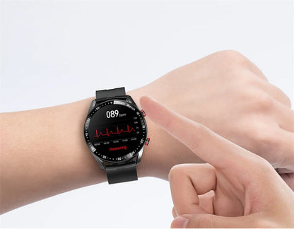 ECG+PPG Smartwatch – Laser Health Monitor, Blood Pressure, Bluetooth Call, Waterproof with Box