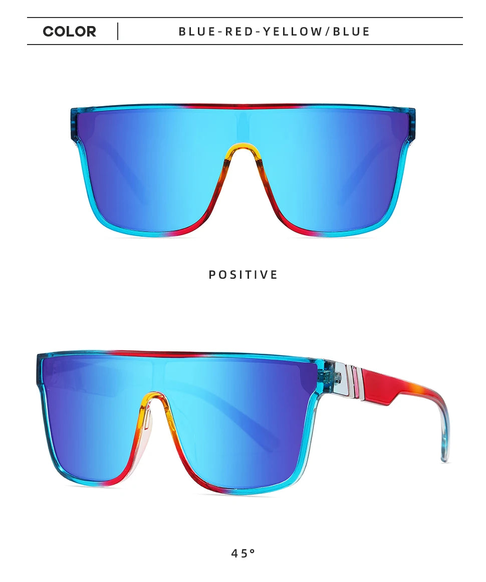 Fishing Sunglasses – UV400 Square Outdoor Sport Driving Shades for Men & Women