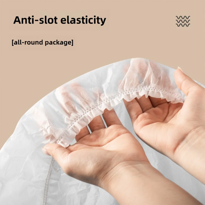 Disposable Non-Woven Fitted Sheet with Elastic Bands – Non-Slip Single & Double Bed Mattress Cover