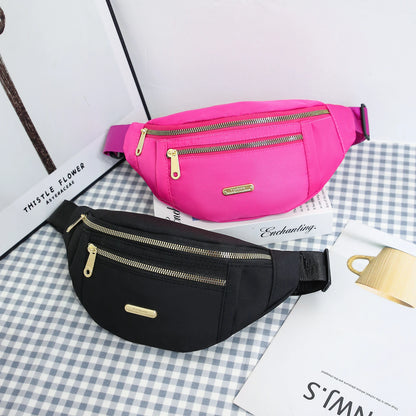 Fanny Packs for Women Men Belt Bag Fashion Waist Packs Lightweight Crossbody Bags Bum Bag for Running Hiking Travel Workout - BeeTrendyShop.COM