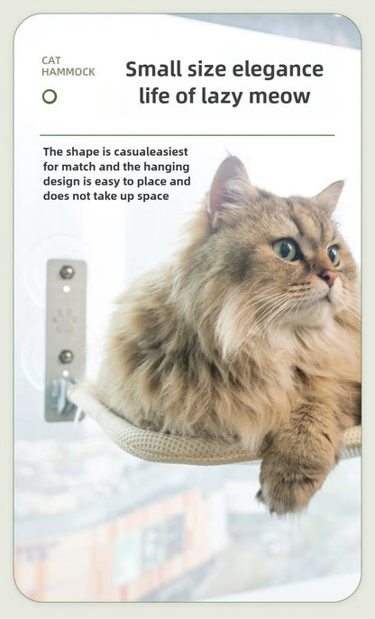 9-Style Window Cat Hammock - Cozy Hanging Bed with Strong Suction Cups - BeeTrendyShop.COM