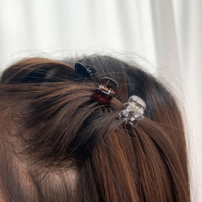 Mini Black Hair Claw Clips Set – Plastic Ponytail Holder for Women, Girls & Kids (10/20/30Pcs)
