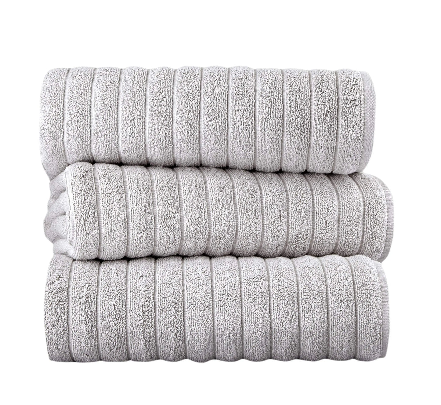 Classic Turkish Towel, Extra Large, Premium Cotton Bath,Thick and Absorbent,Quick-Dry,Ribbed, Luxury Bathroom Towels, 27x55 Inch