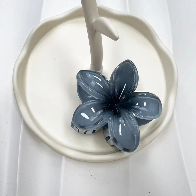 Large Flower Hair Claw Clip – Matte Sweet Barrette for Women & Girls