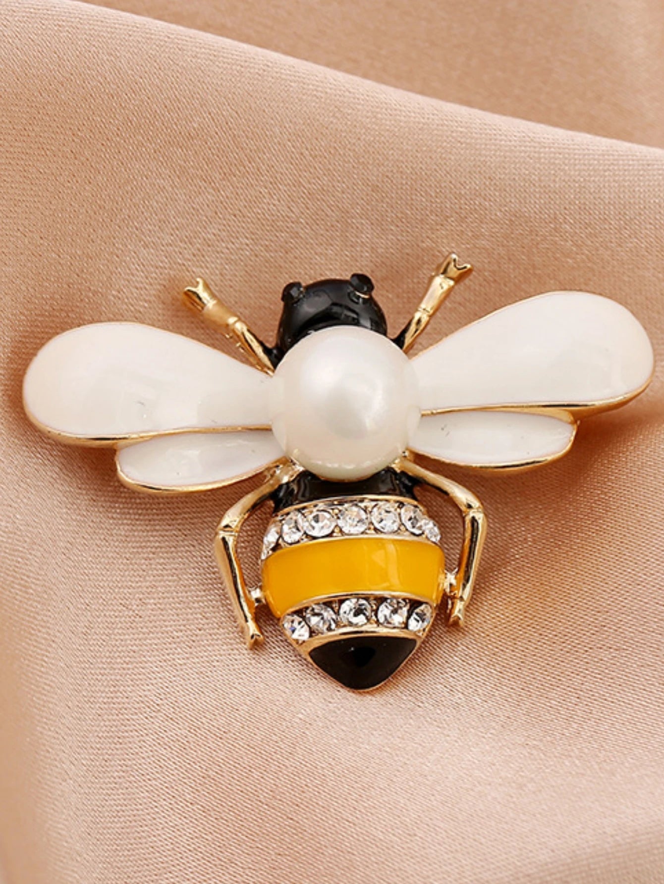 Bee Brooch Pin – Zinc Alloy Rhinestone | Women's Fashion Jewelry