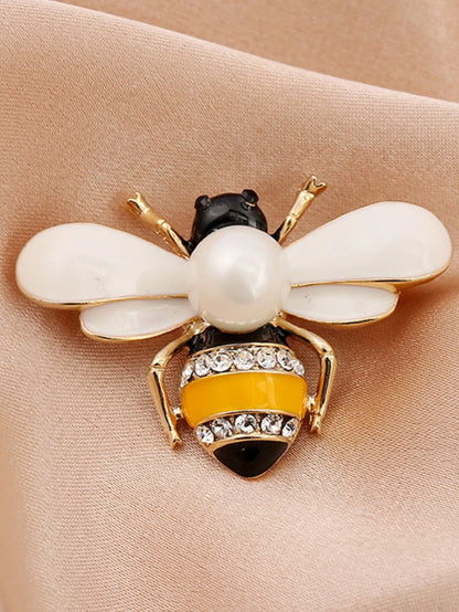 Bee Brooch Pin – Zinc Alloy Rhinestone | Women's Fashion Jewelry