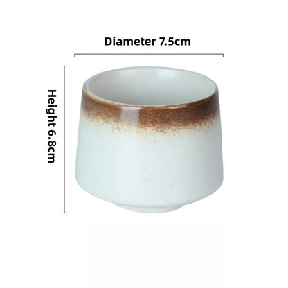 Japanese Style Ceramic Coffee Cup 200ML – Pottery Tea Mug Gift