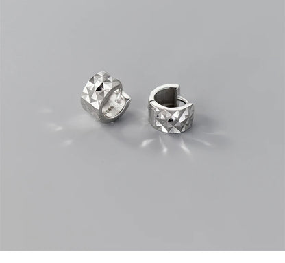TrustDavis 925 Sterling Silver Hoop Earrings – Classic Charm Jewelry for Women & Men