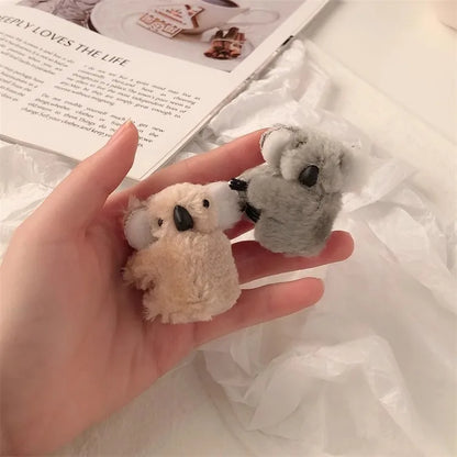 3D Plush Koala Hair Claw Clip – Cute Animal Barrette for Women & Girls