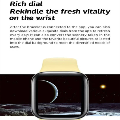 Smartwatch 1.73" – Bluetooth Call, Blood Oxygen & Blood Pressure Monitor for Men & Women