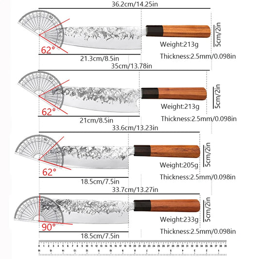 Forged Japanese Chef Knife Kitchen Professional Meat Cleaver Slicing Boning Vegetable Cutting Sushi Knife Cooking Tools