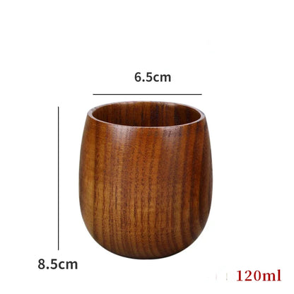 Japanese Jujube Wood Soup & Rice Bowl – Solid Wood Salad Bowl for Children, Baby & Adults