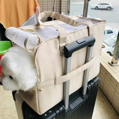 Pet Carrier Shoulder Bag for Cats & Small Dogs – Breathable Travel Bag