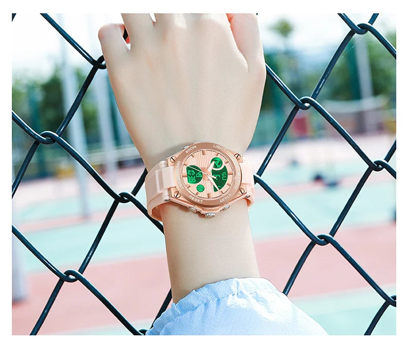 SANDA Brand G Style LED Digital Watch Women Sport Chronograph Lady Quartz Wristwatch 50m Waterproof Female Girl Electronic Clock