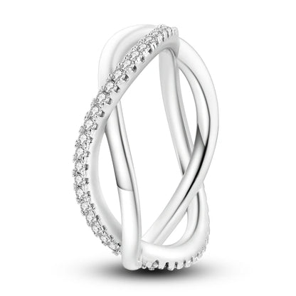 925 Sterling Silver Zircon Star Geometric Ring – Engagement Jewelry for Women