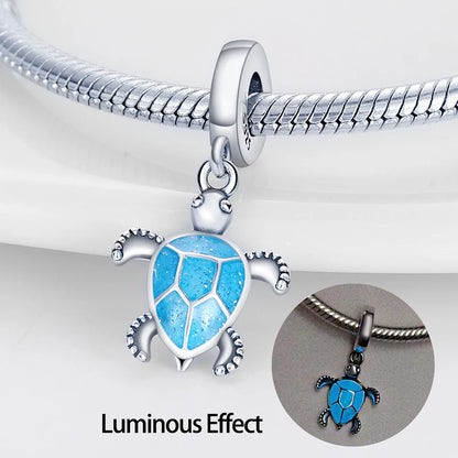 925 Sterling Silver Chameleon Luminous Butterfly Charm Bead – DIY Jewelry