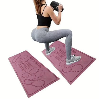 Non-Slip Squat Mat – Durable Two-Color Exercise Mat for Home & Gym Workouts
