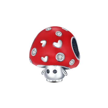 925 Sterling Silver Red Wine, Chili & Dumbbell Charm Bead – Fun DIY Jewelry