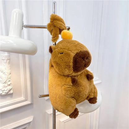 Cute Soft Plush Capybara Backpack Girl Fashionable Crossbody Bag for Women Kawaii Shoulder Bag for Children Gifts for Girlfriend - BeeTrendyShop.COM