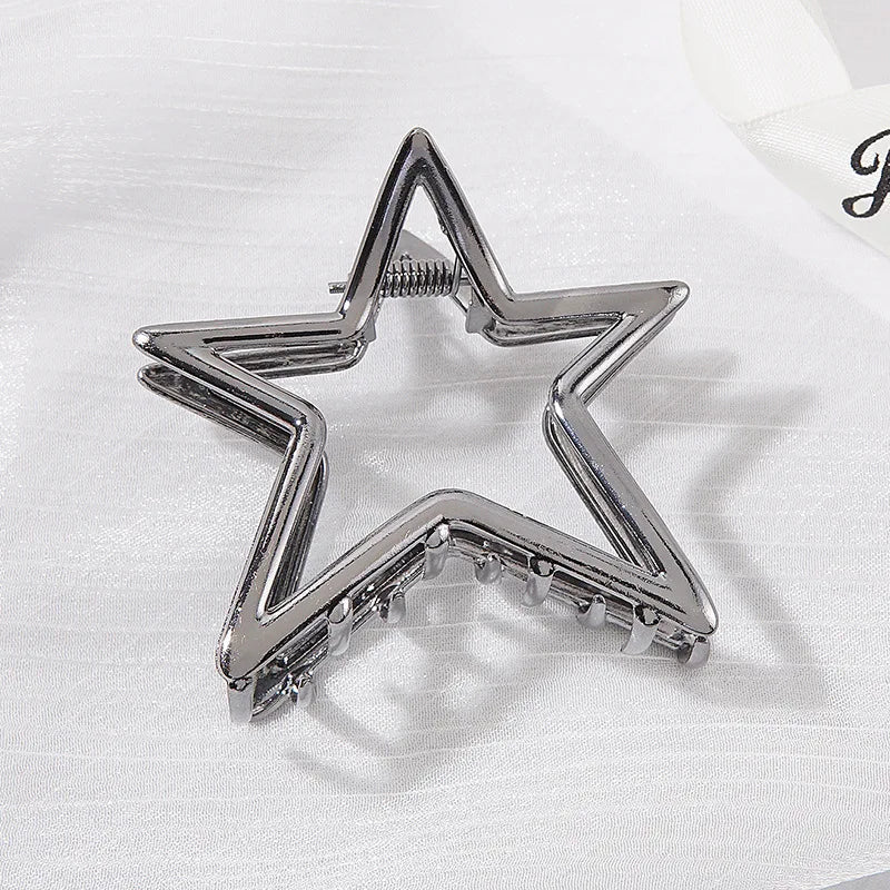 Hollow Star Hair Claw Clip – Y2K Sweet Cool Accessory for Women & Girls